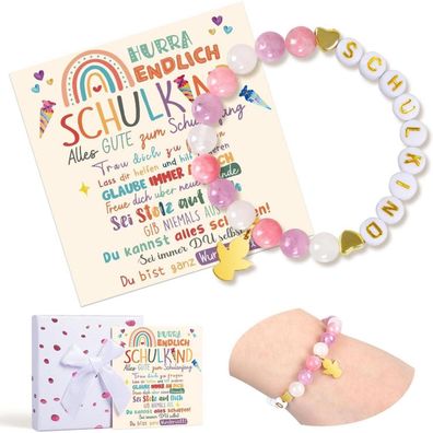 iZoeL Einschulung Geschenk Mädchen Armband 2025 Schultüte Füllung Schulanfang