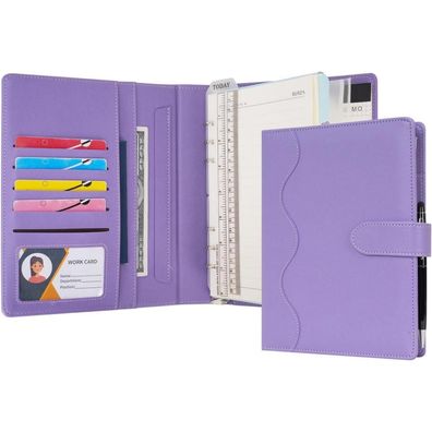 WASON A5 Liniertes Nachfüllbares PU Leder Journal mit Ringbuchordner