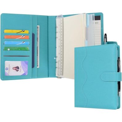 WASON A5 Nachfüllbares PU Leder Journal mit Ringbuchordner, Schreibblock und