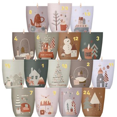 Adventskalender zum Befüllen: 24 DIY Weihnachtstüten aus Kraftpapier mit