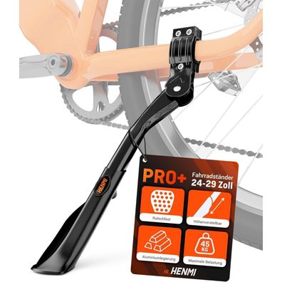 HENMI Fahrradständer 24-29 Zoll, Höhenverstellbar, Universal Seitenständer aus