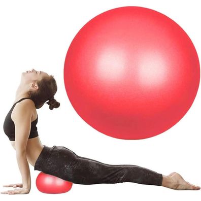 flintronic Gymnastikball 25cm Pilates-Ball Soft Yoga Ball mit Strohhalm
