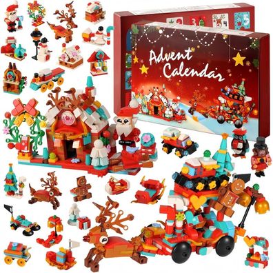 Kaheign Adventskalender 2024 Kinder mit 895 Bausteinen, 12-in-1