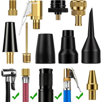 Watsabro Fahrradventil Adapter Set WBV-04 für Fahrräder, Autos, Bälle und mehr
