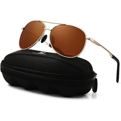 MXNXEU Herren Polarisierte Fahrerbrille Vintage Unisex UV400