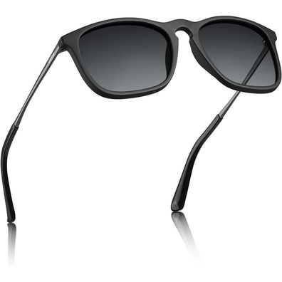 CARFIA Vintage Polarisierte Sonnenbrille Unisex-rechteckig UV400 Schutz