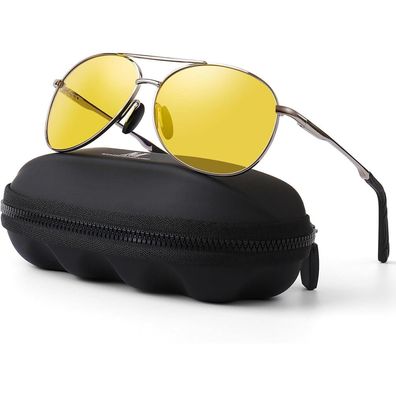 MXNXEU Polarisierte Herren Sonnenbrille Vintage Unisex UV400 Fahrerbrille für