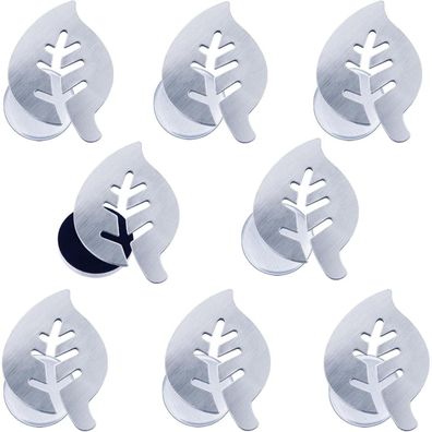 Mbsomnus 8 Stück Tischdeckenbeschwerer Extra Schwer Edelstahl mit Blatt-Design