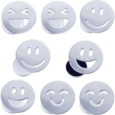 Mbsomnus 8 Stück Tischdeckenbeschwerer Extra Schwer Edelstahl Smiley für