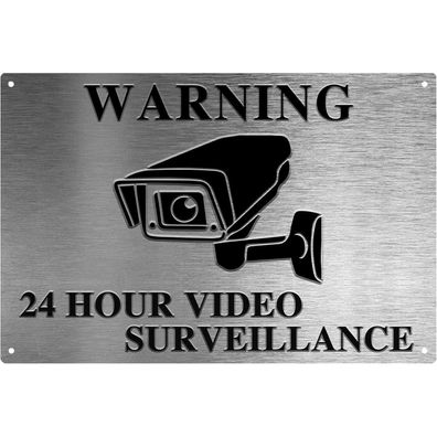 Yiruhe Videoüberwachungsschild Privatgrundstück Kein Betreten 20x30cm aus