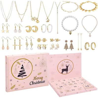Ucouper Adventskalender Schmuck Set für Damen & Mädchen - 24 Tage voller