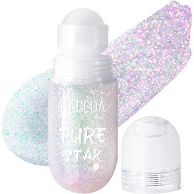 Prreal Roll-on Body Glitter Gel, Mermaid Sequins Holographic Liquid Face
