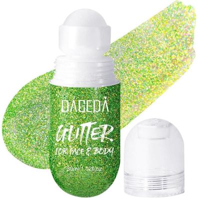 Prreal Roll-on Body Glitter Gel, Mermaid Makeup Festival Rave Zubehör