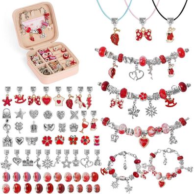 AUAUY Schmuck Bastelset für Mädchen ab 6 Jahre - Armbänder selber machen