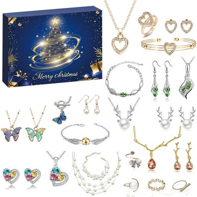 FONDUO Schmuck Adventskalender 2025 für Frauen & Mädchen - DIY Armbänder