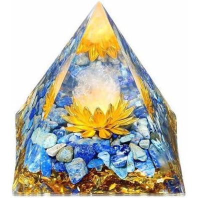 Xiannvxi Lapislazuli Pyramide 2.4 Zoll - Natürlicher Heilkristall für Esoterik