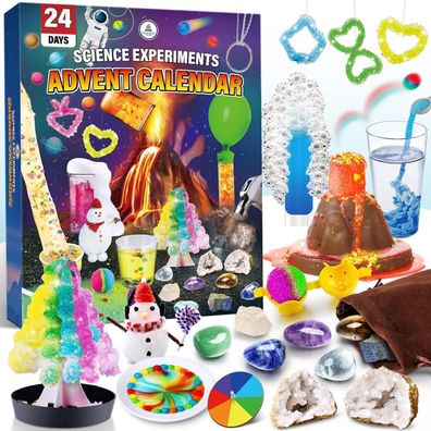 Unglinga Experimente Adventskalender 2025 für Kinder - 24 tägliche Chemie