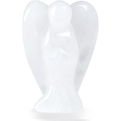 Xiannvxi Schutzengel Bergkristall Figur - Heilkristall Edelstein Statue für