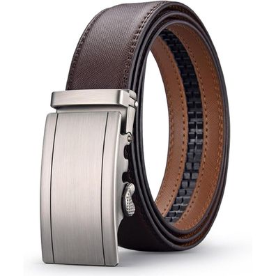 Acewin Ledergürtel Herren Automatik, Arbeitsgürtel, Verstellbar, 35mm Breit