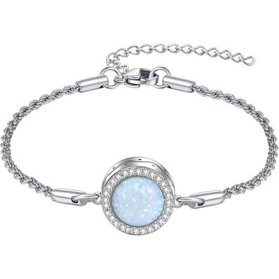 Cupenda Urnen Armband Sterling Silber mit Opal für Asche, Kremation Schmuck