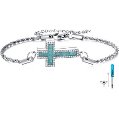 Cupenda Urnen Armband Sterling Silber Kremation Medaillon für Damen mit