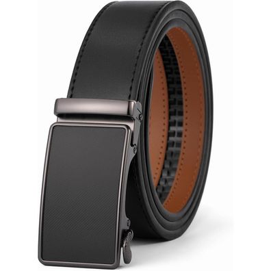 Vrlegend Automatik Ledergürtel für Herren, Ratsche Gürtel ohne Löcher, Größe
