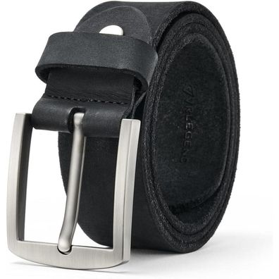 Vrlegend Ledergürtel Herren Echtleder 3.8cm Breit Schwarz - Ideal als Geschenk