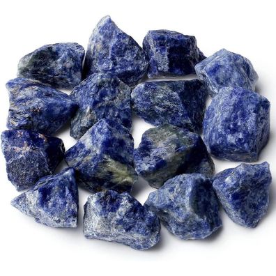 Xiannvxi Blauer Sodalith Premium 100% Natürliche Kristalle Schmucksteine
