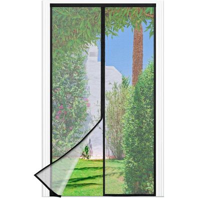 berssen Fliegengitter Balkontür mit starken Magneten, 90x205cm, ohne Bohren