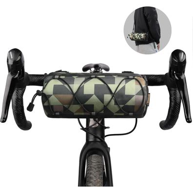 Rhinowalk Fahrrad Lenkertasche Vordertasche mit Schultergurt für Rennrad