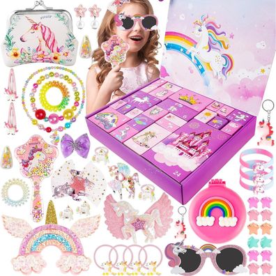 Adventskalender 2025 für Mädchen: Einhorn Weihnachts-Countdown mit 57 magischen