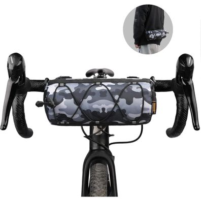 Rhinowalk Fahrrad Lenkertasche Vordertasche mit Schultergurt, 2.4L Kapazität