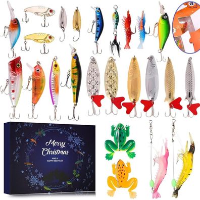 Adventskalender Angel Männer 2025 - Weihnachtskalender für Angler und Fischer