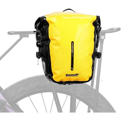 Rhinowalk Wasserdichte 7L Fahrrad Gepäckträgertasche mit Schultergurt - Gelb