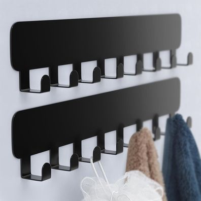 pickpiff Klebehaken Extra Stark Schwarz, Handtuchhalter Ohne Bohren Edelstahl