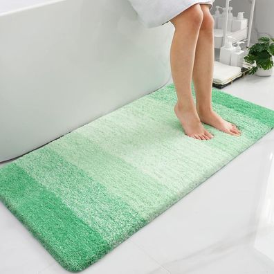 Homaxy Flauschiger Badezimmerteppich 60x120 cm, rutschfest und waschbar, ultra