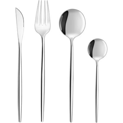Bestdin Besteck Set 24-teilig für 6 Personen aus Edelstahl, spülmaschinenfest