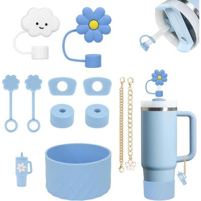 Gaditiek 11-teiliges Stanley Cup Zubehör Set: Auslaufschutz, Strohhalm
