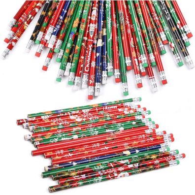 Kesote 36er Set Weihnachtliche Bleistifte mit 12 verschiedenen Motiven, ideal