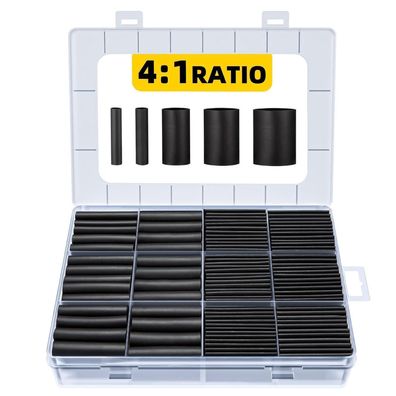 Eventronic 4:1 Schrumpfschlauch Set mit Kleber, IP68 Wasserdicht, 196 Stück