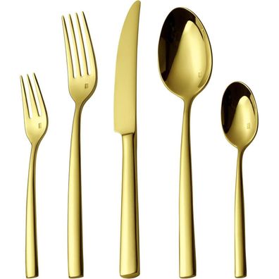 Alata Konrad Champagner Gold Besteck Set 30-teilig für 6 Personen, 18/10