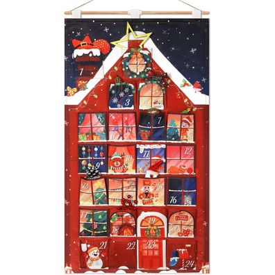 DPKOW Kreativ Haus Adventskalender zum Befüllen - DIY Weihnachtskalender
