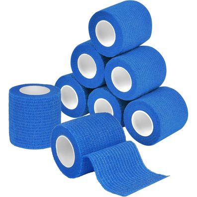 ACWOO Selbstklebender Verband, 8 Rollen (5cm x 4.5m), Elastische Binde für
