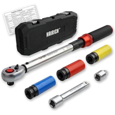 Hairich Drehmomentschlüssel Set 1/2 Zoll, 40-210 Nm, TÜV Süd GS geprüft, inkl