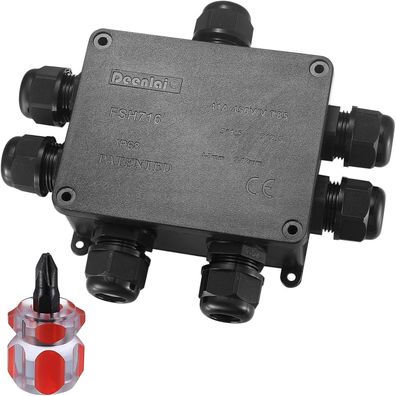 Jttxiu Abzweigdose IP68 Wasserdicht, Verteilerdose Kabelverbinder für Außen (7