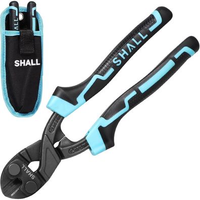 SHALL 8-Zoll Mini-Bolzenschneider mit zweifarbigem ergonomischem Griff und