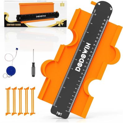 Dodowin Konturenlehre 25cm mit Feststeller - Geschenk für Männer, Handwerker