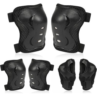 Flintronic Kinder Schutzausrüstung 6 in 1, Knieschoner Set für Sport & Outdoor