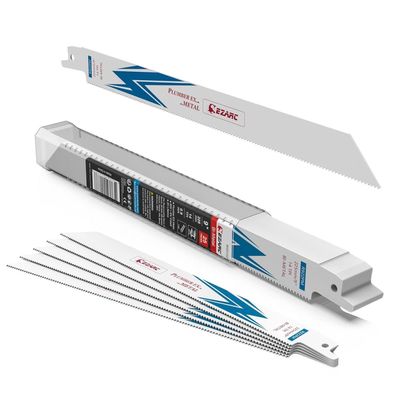 EZARC Säbelsägeblätter R922PM für Metall, 225mm, 14TPI, 25er Set