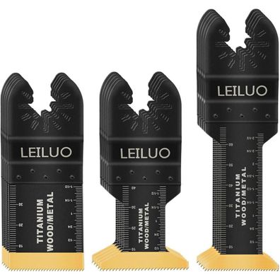 LEILUO 15tlg Titan Oszillierende Sägeblätter für Multitools - Kompatibel mit